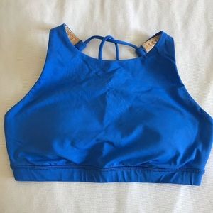 Beautiful blue lululemon spots bra